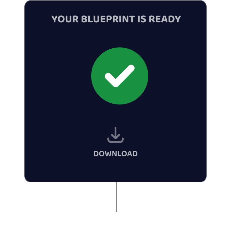 Receive a blueprint
